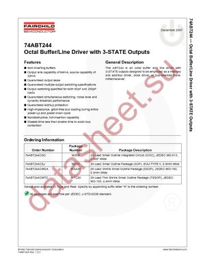 74ABT244CMTC datasheet  